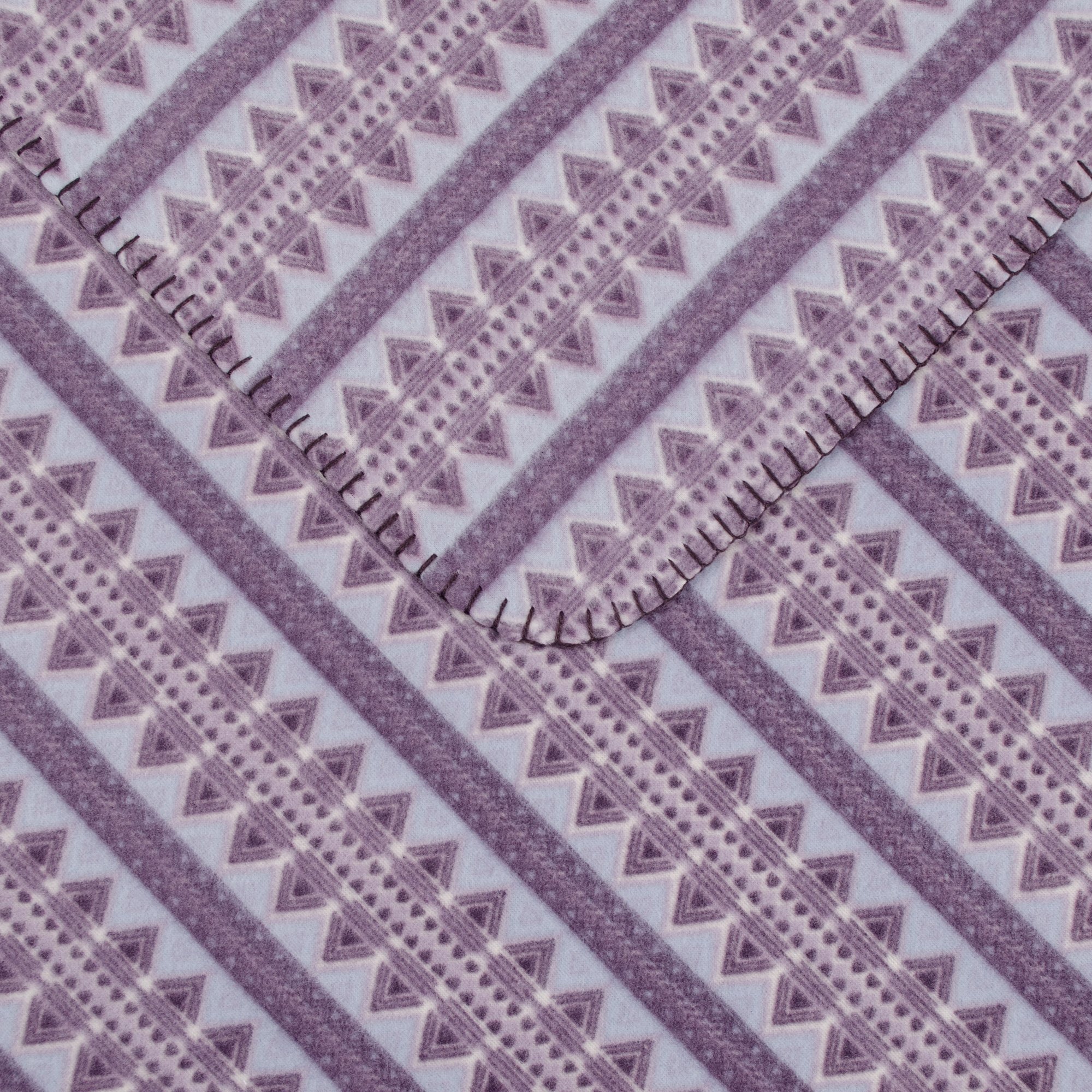 Плед флисовый Home line Полар Принт Полоска с рубчиком, 220х160 см, фиолетовый (170770) - фото 2