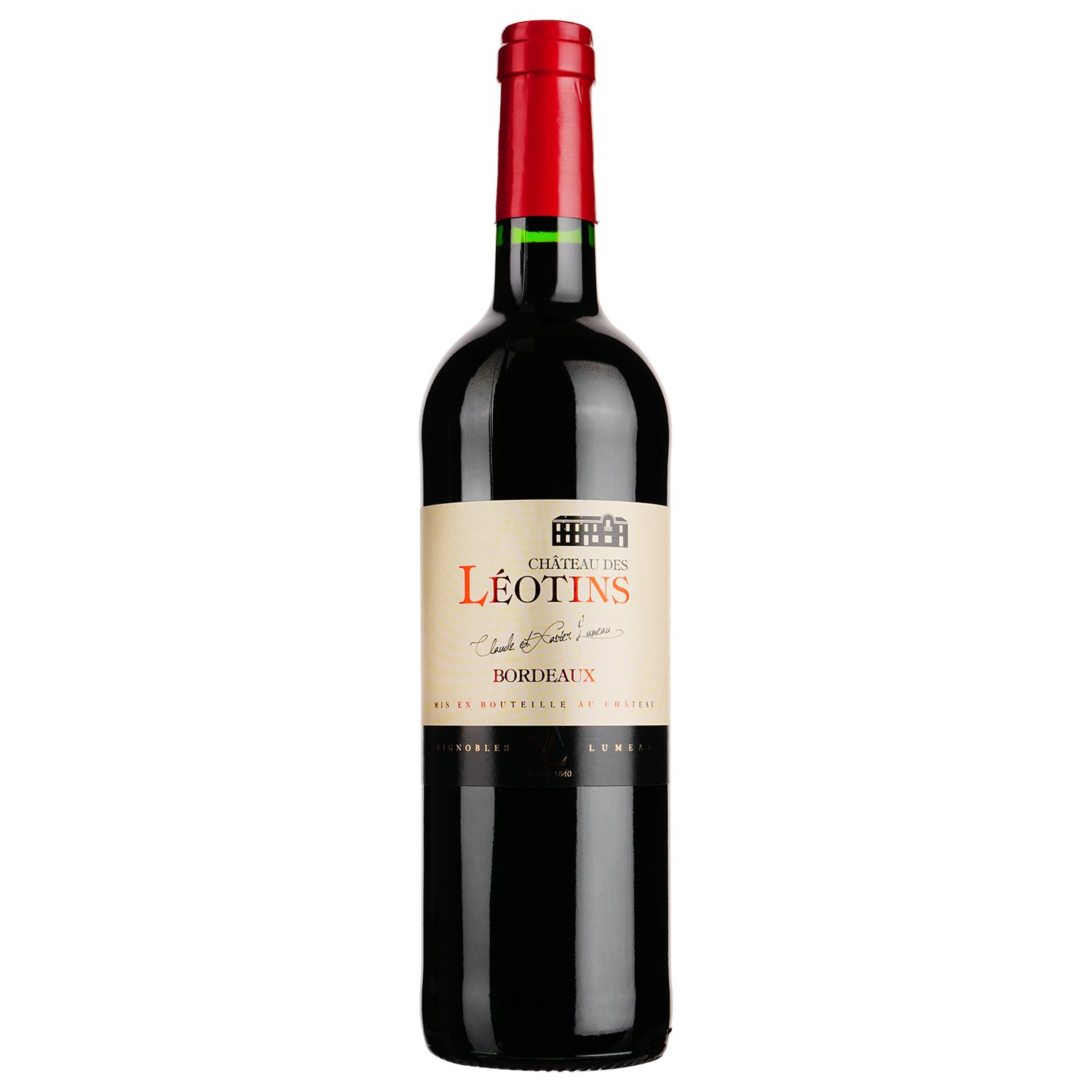 Вино Chateau Des Leotins AOP Bordeaux, червоне, сухе, 0,75 л (917818) - фото 1