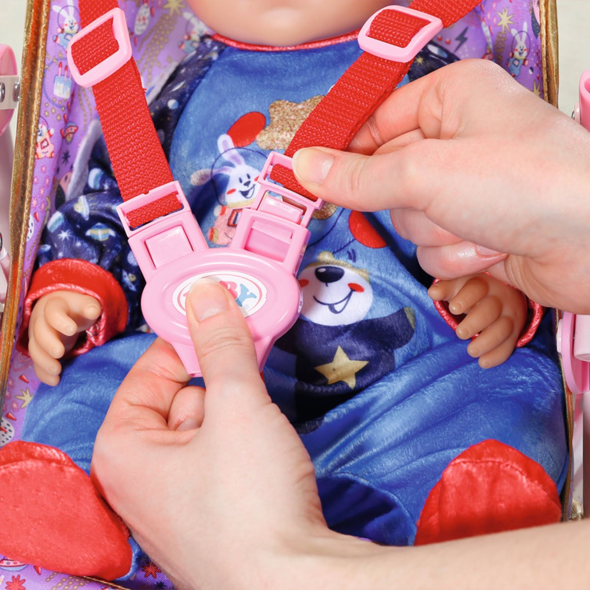 Коляска для куклы Baby Born День Рождения Яркие огоньки (829950) - фото 8