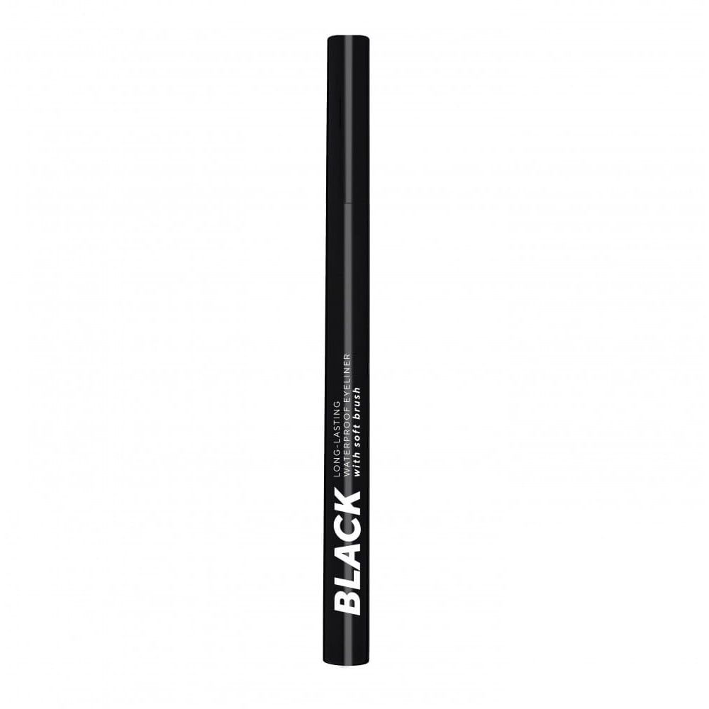 Підводка для повік Lamel Black Eyeliner with Soft Brush відтінок 401, 0.6 мл - фото 3