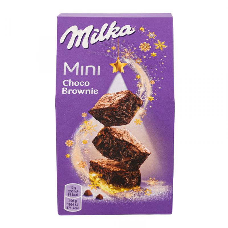 Бисквит Milka Mini Choco Brownie с кусочками молочного шоколада 117 г - фото 1