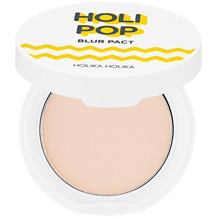 Пудра компактная Holika Holika Holi Pop Blur Pact SPF 30 PA+++, тон 01 (Light Beige), 10,5 г - фото 1