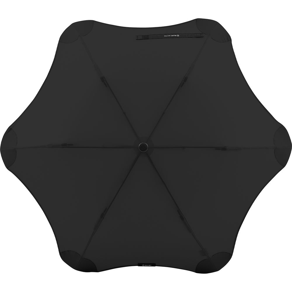 Женский складной зонтик полуавтомат Blunt 100 см черный - фото 2