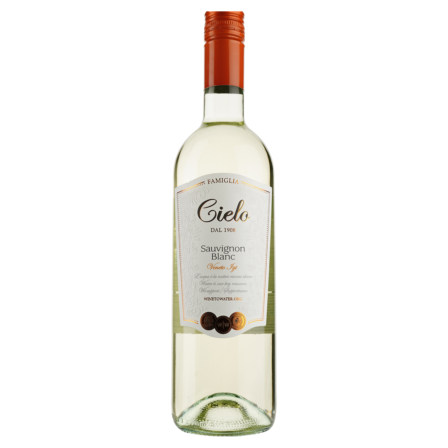 Вино Cielo e Terra Sauvignon IGT, белое, сухое, 12%, 0,75 л - фото 1