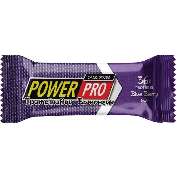 Протеїновий батончик Power Pro блакитна ягода 36% 60 г - фото 1