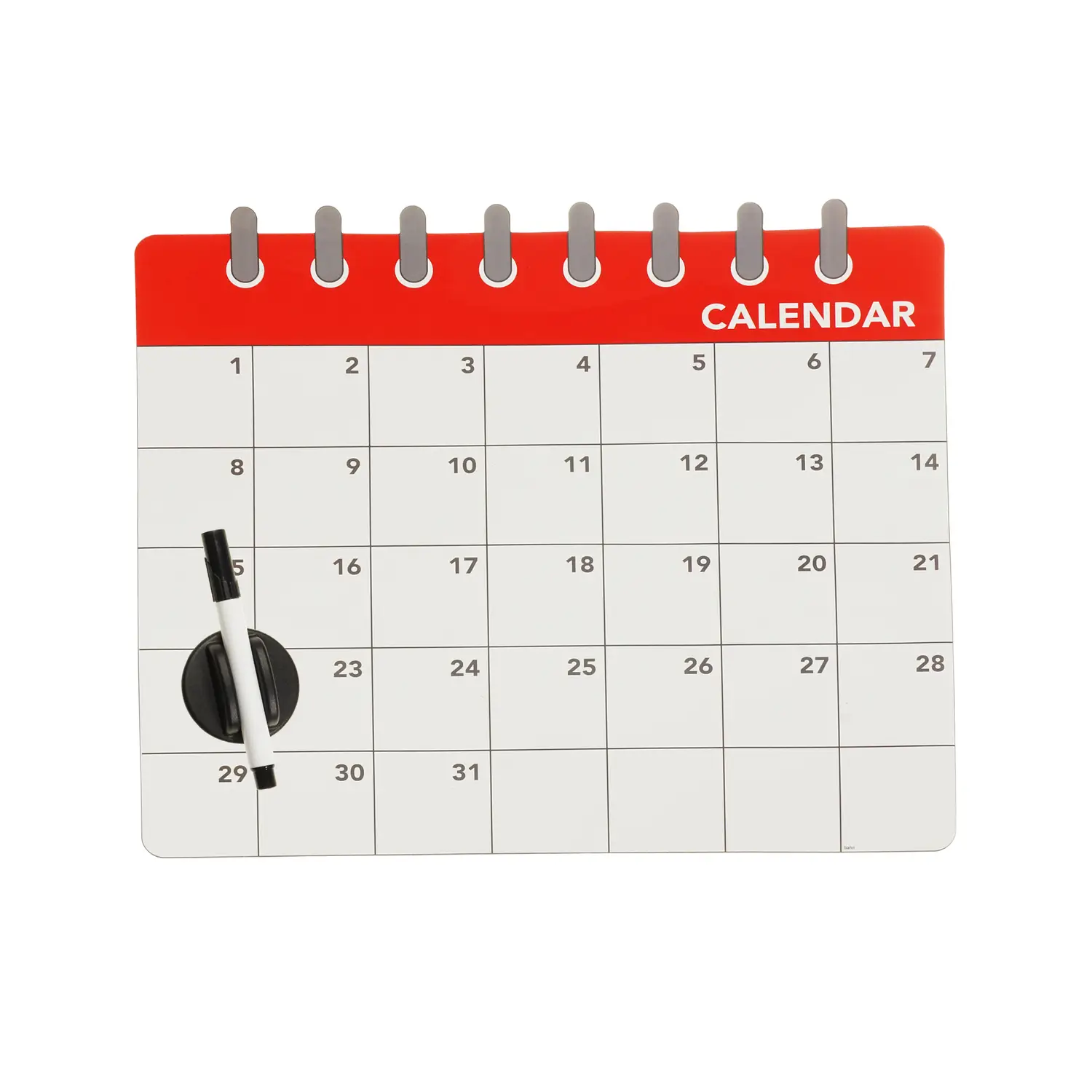 Доска-календарь для холодильника Supretto, магнитная, красный (7288) - фото 1
