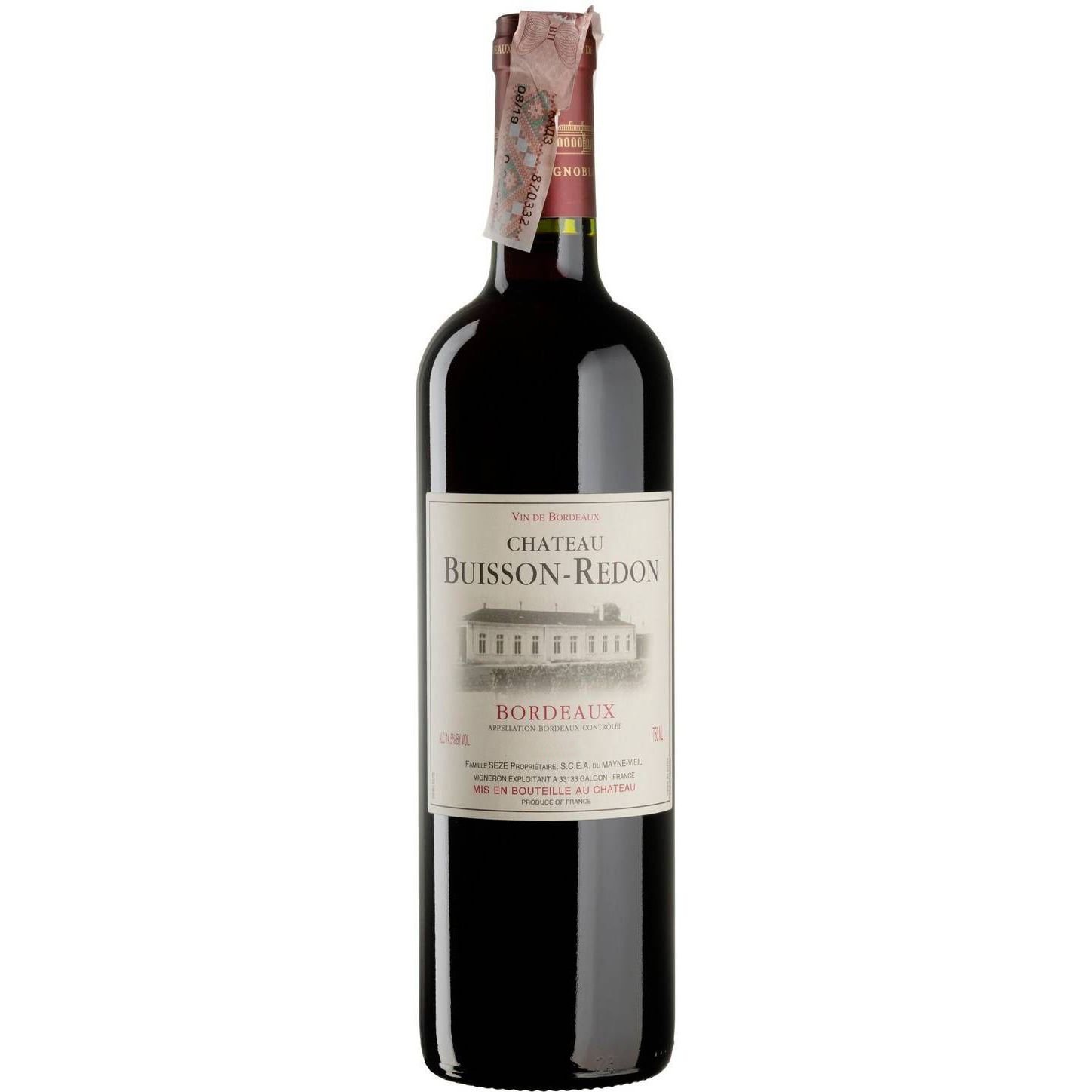 Вино Chateau Buisson Redon, красное, сухое, 0,75 л - фото 1