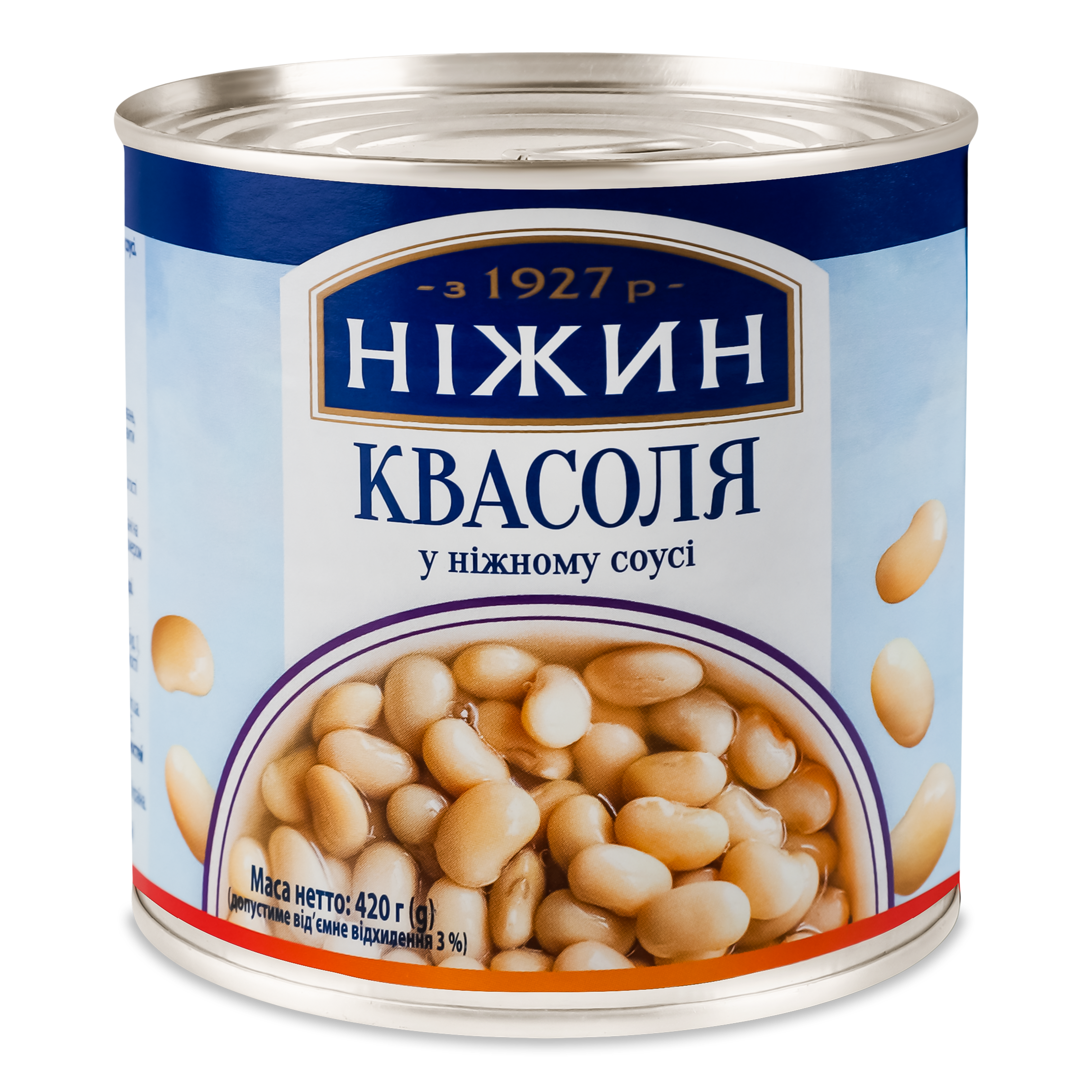 Набір: квасоля Ніжин в ніжному соусі 420 г + ікра Ніжин кабачкова 450 г - фото 2