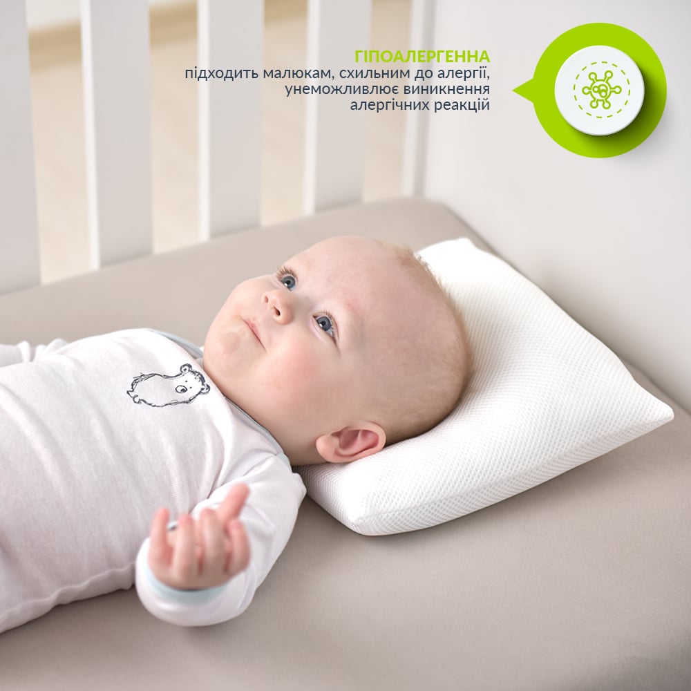 Подушка для младенцев Papaella Ортопедическая Maxi, диаметр 9 см, белый (8-32583) - фото 5