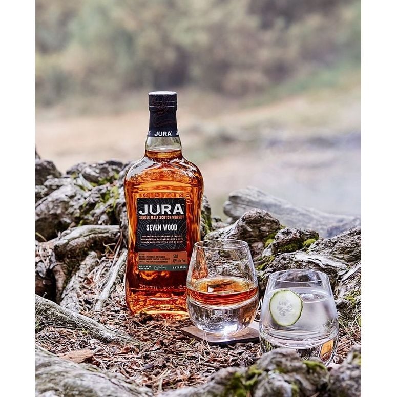 Виски Isle of Jura Seven Wood Single Malt Scotch Whisky 42% 0.05 л - фото 3