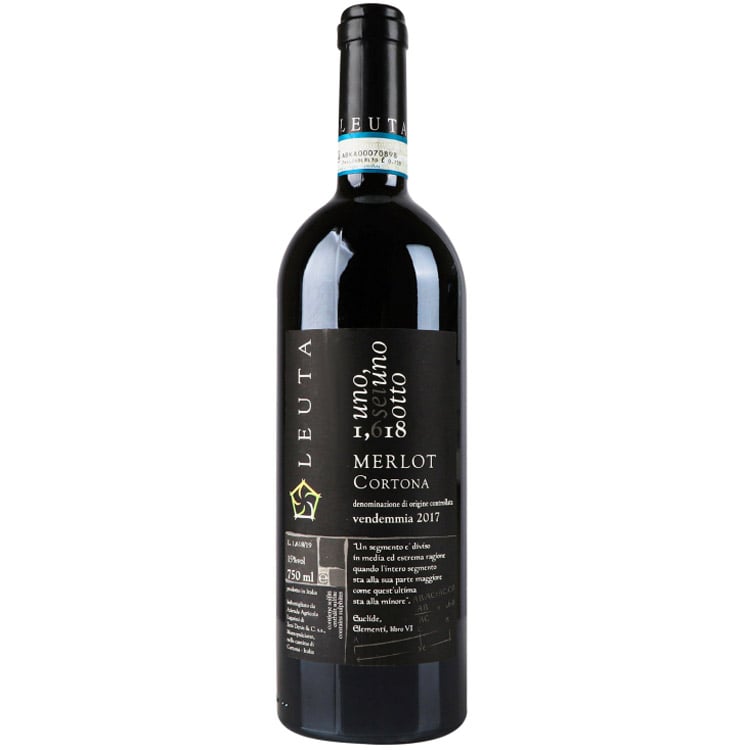 Вино Leuta 1.618 Merlot Cortona DOC 2017 красное сухое 0.75 л - фото 1