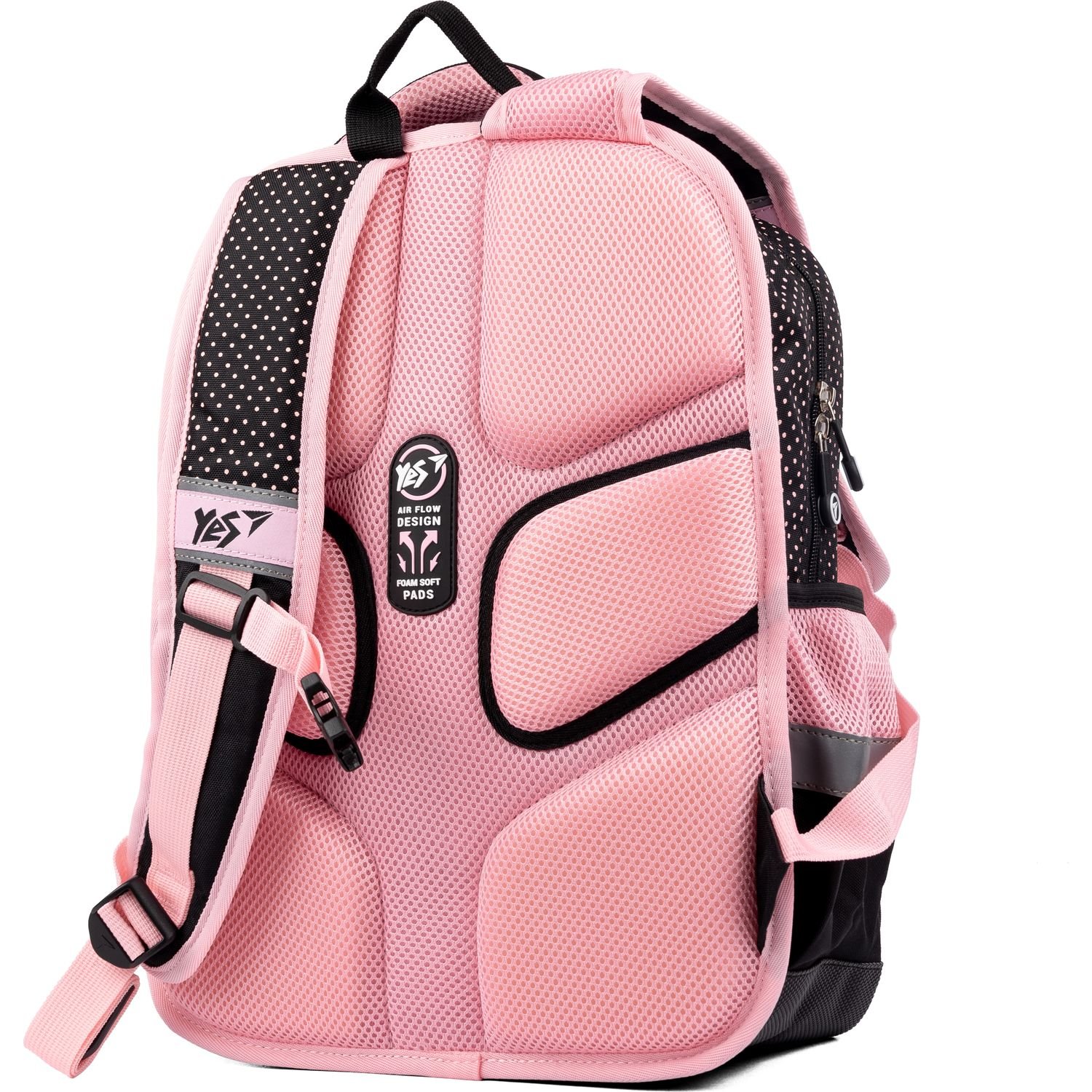 Рюкзак Yes S-72 Butterfly, сірий з рожевим (554631) - фото 3