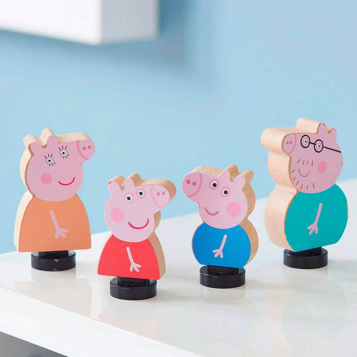 Деревянный набор фигурок Peppa Pig Семья Пеппы (7628) - фото 3