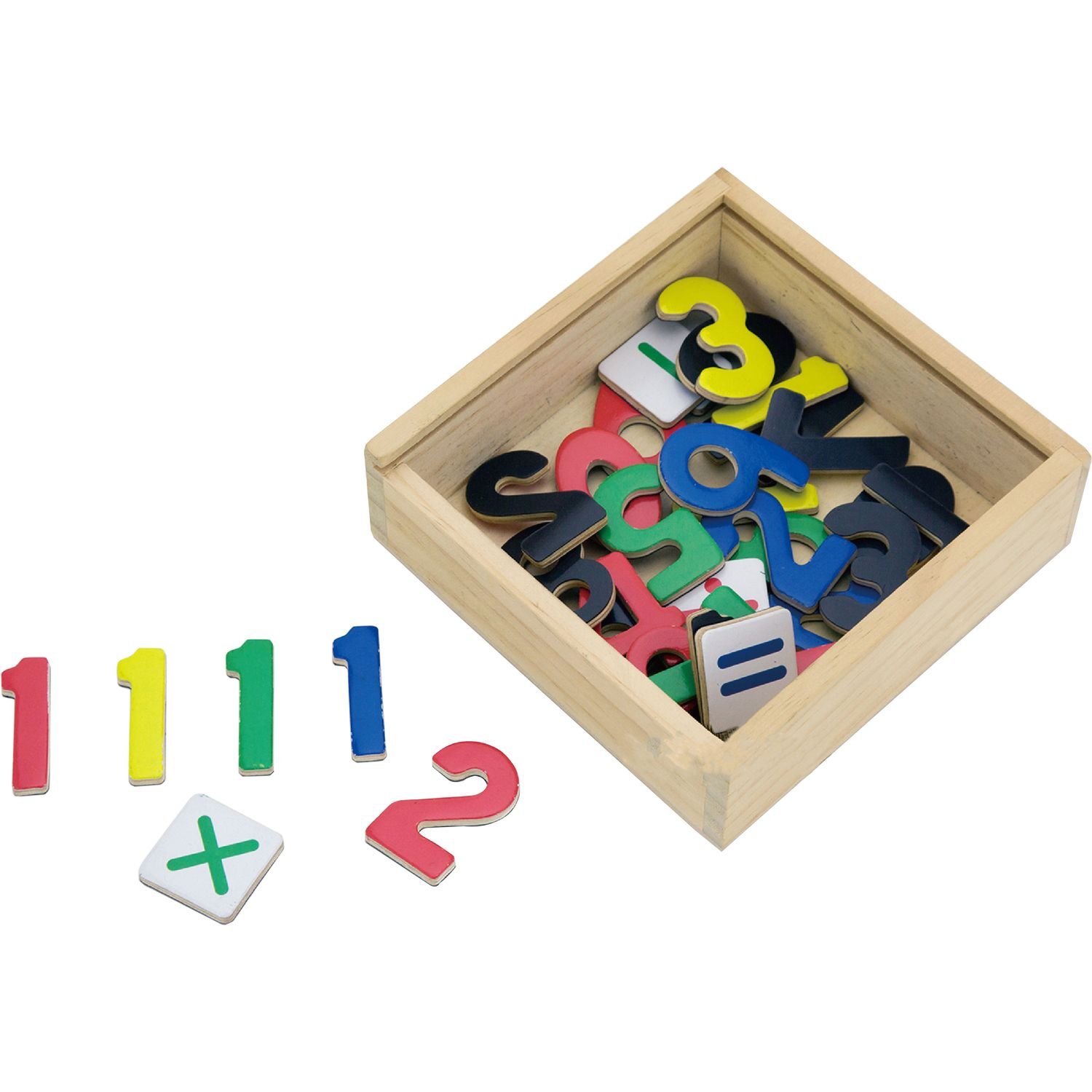 Набір магнітних цифр та знаків Viga Toys, 37 шт. (50325) - фото 1