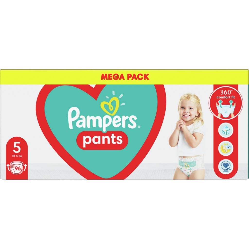 Підгузники-трусики Pampers Pants Junior одноразові 5 (12-17 кг) 96 шт. - фото 2