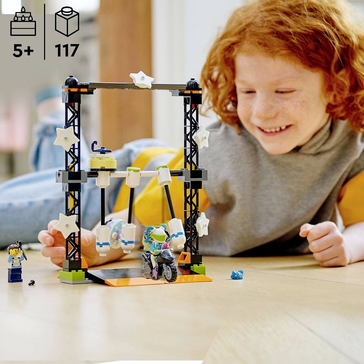 Конструктор LEGO City Випробування трюків з нокдауном, 117 деталей (60341) - фото 6