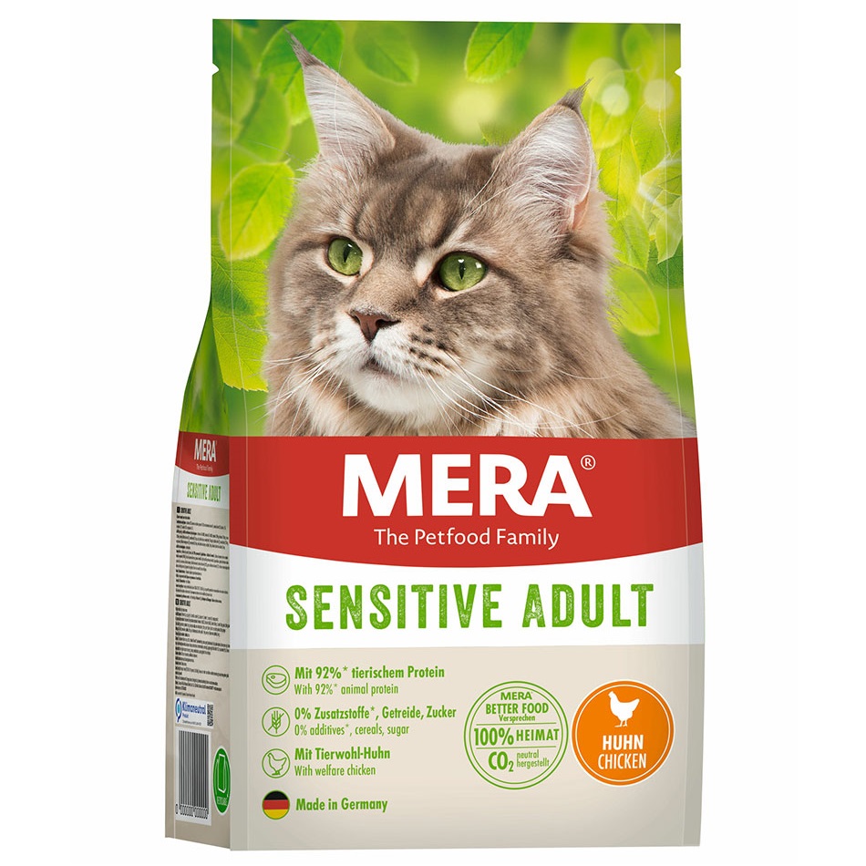 Сухой корм для взрослых кошек с чувствительным пищеварением Mera Cats Sensitive Adult, с курицей, 10 кг (38645) - фото 1