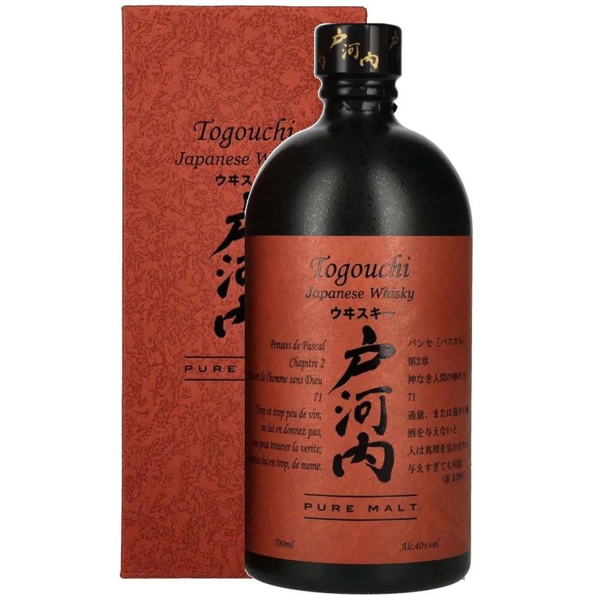 Віскі Togouchi Pure Malt Japanese Whisky, 40%, 0,7 л, у подарунковій упаковці - фото 1