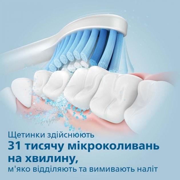 Електрична звукова зубна щітка Philips Sonicare 3100 series (HX3671/14) - фото 7