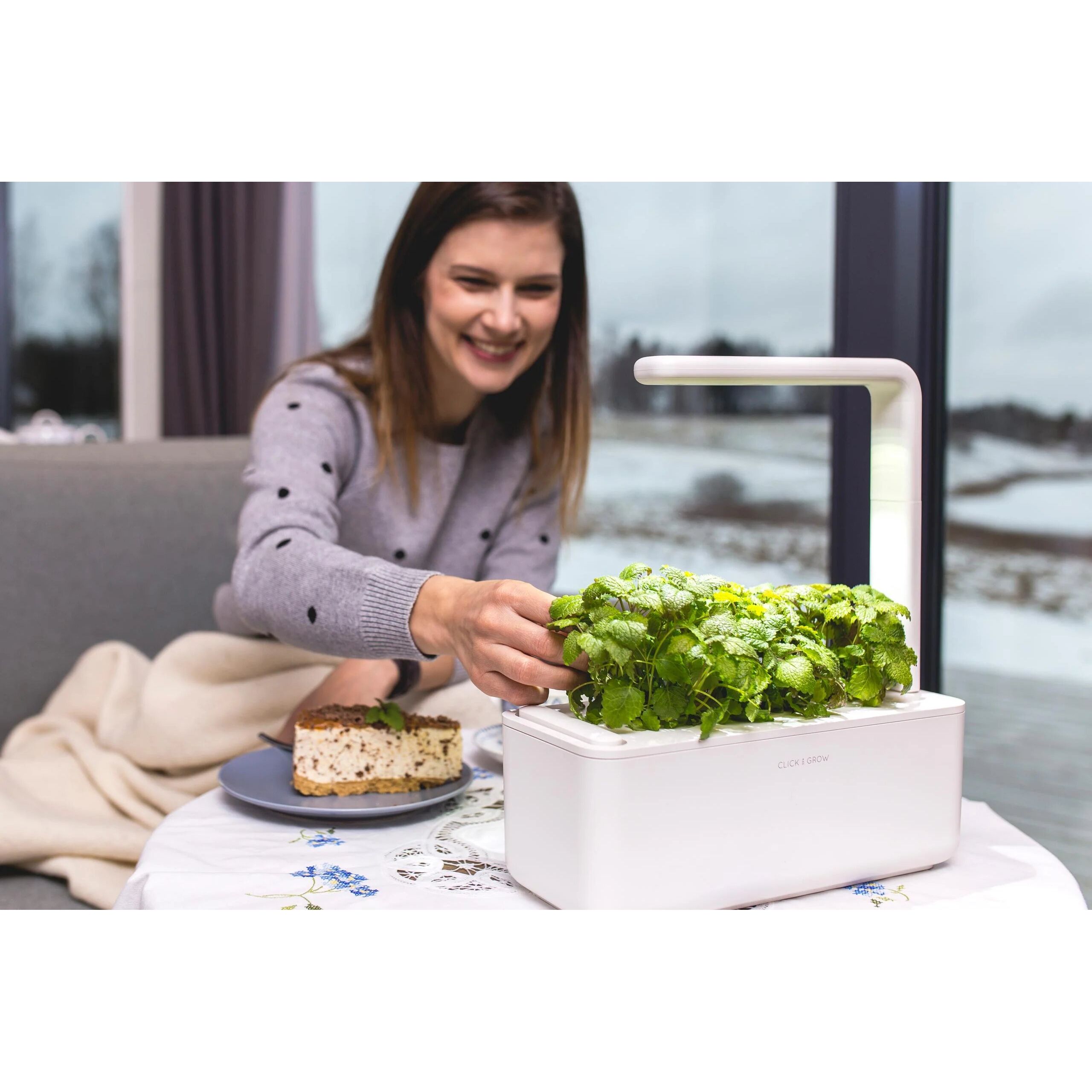 Стартовий набір для вирощування еко-продуктів Click & Grow Smart Garden 3, бежевий (7212 SG3) - фото 5