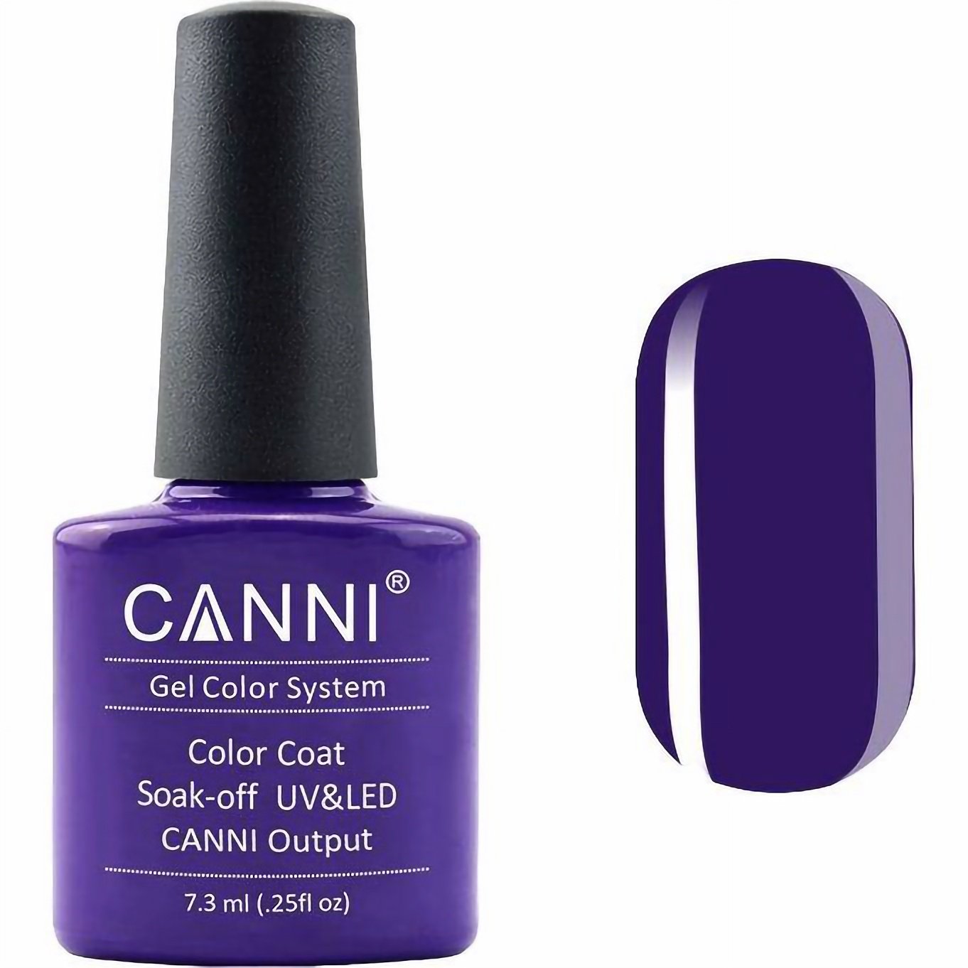 Гель-лак Canni Color Coat Soak-off UV&LED 99 темно-фіолетовий 7.3 мл - фото 1