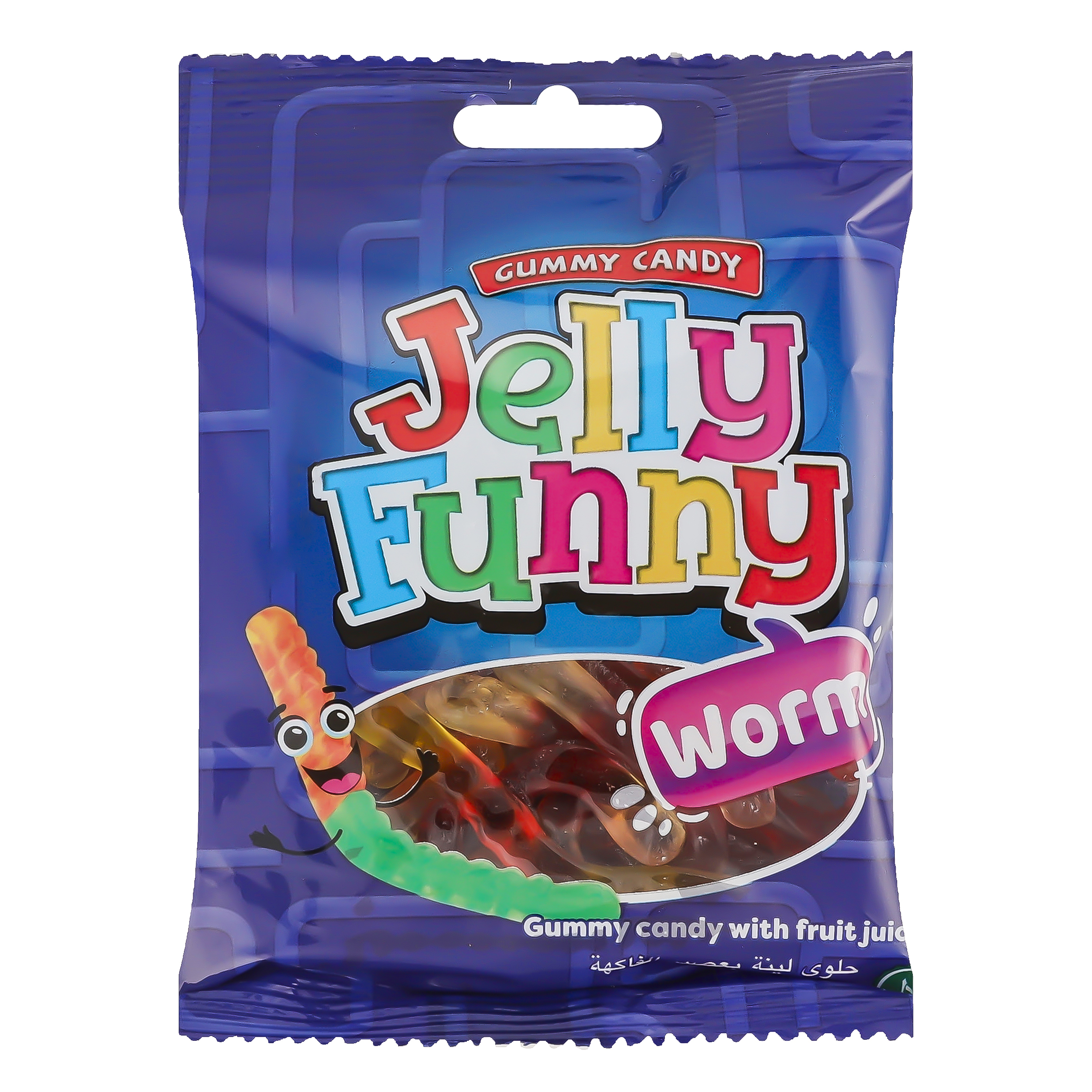 Мармелад Jelly Funny Worm жевательный 80 г x 12 шт. - фото 2