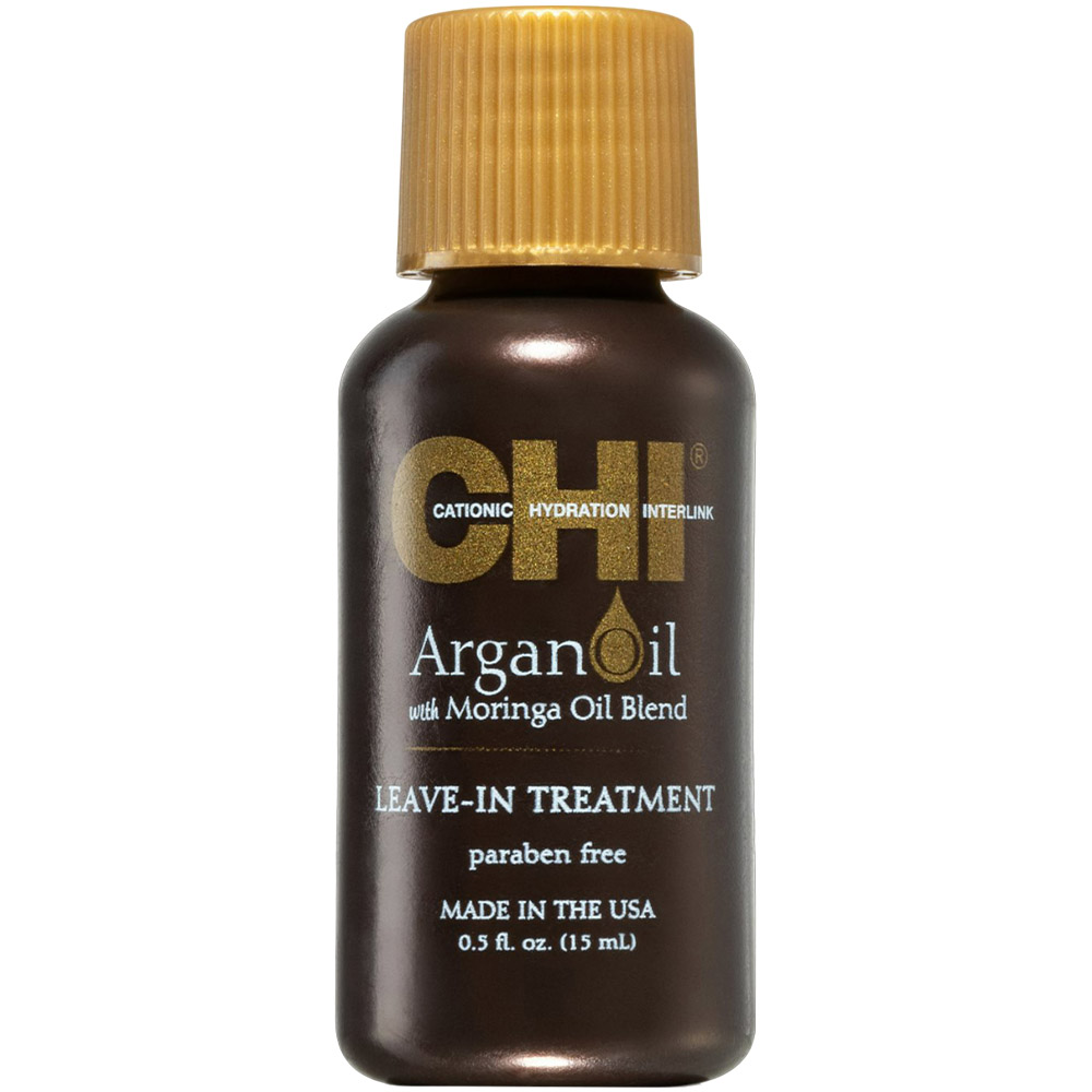 Восстанавливающее масло для волос CHI Argan Oil plus Moringa Oil Blend Leave-In Treatment, 15 мл - фото 1