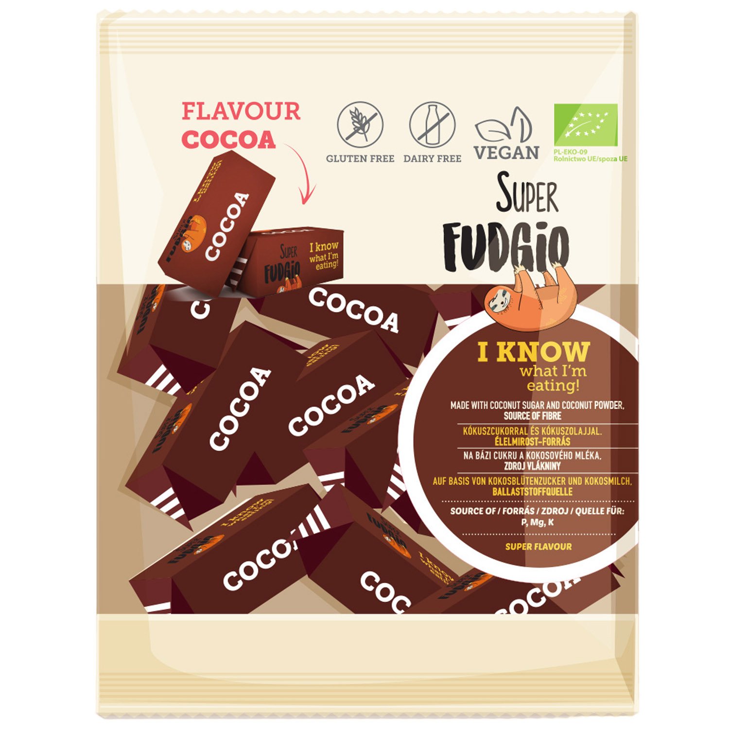 Цукерки Super Fudgio Cocoa органічні 150 г - фото 1