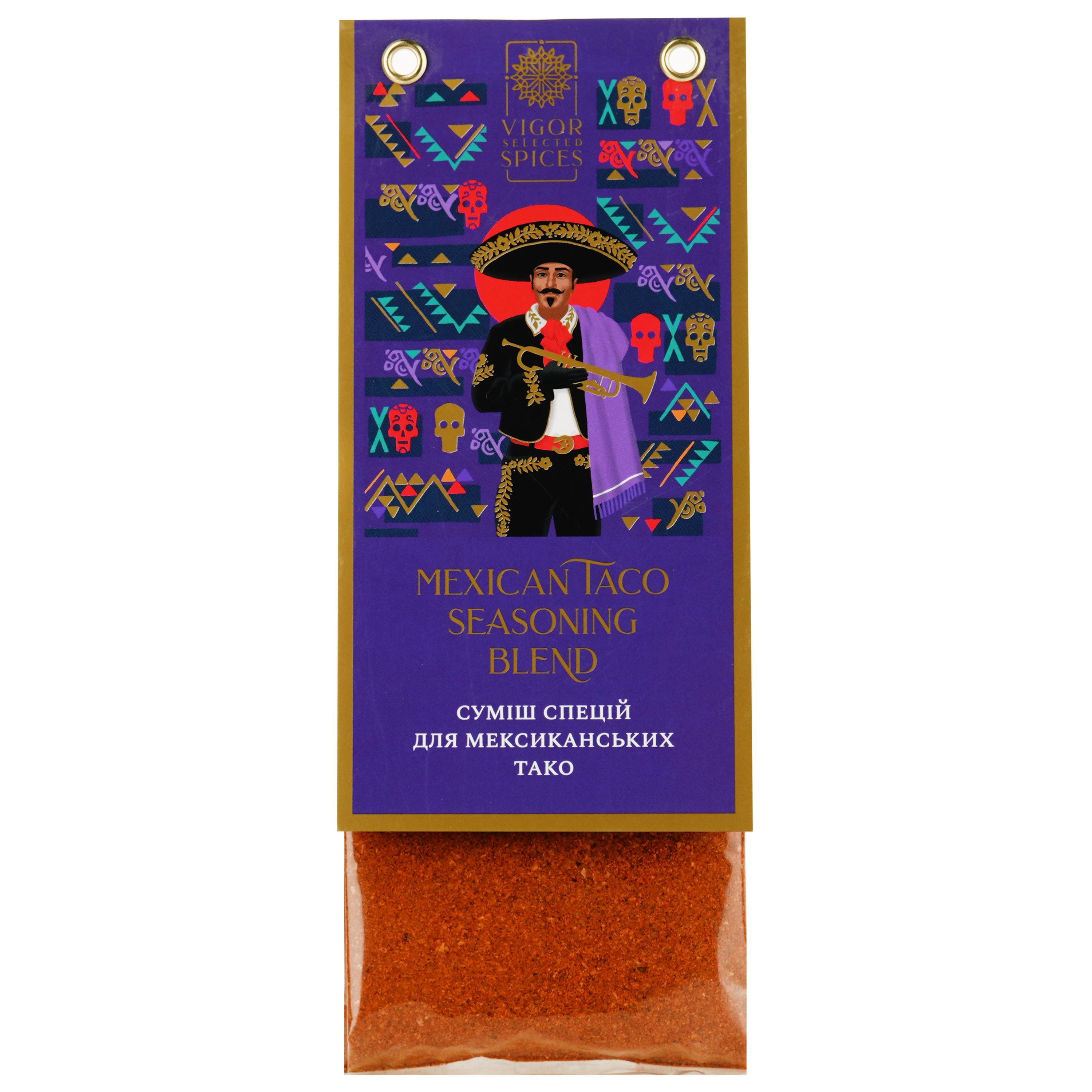 Суміш спецій Vigor Selected Spices для мексиканських тако 50 г - фото 1