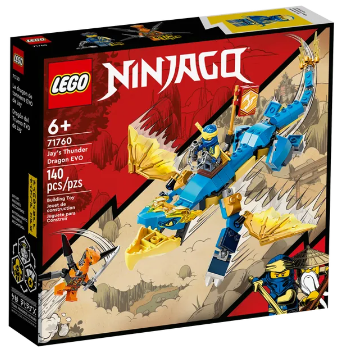 Конструктор LEGO Ninjago Грозовий дракон ЕВО Джея, 140 деталей (71760) - фото 1