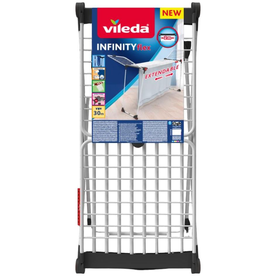 Сушарка для білизни Vileda Infinity Flex Розсувна 30 м (4023103229662) - фото 3