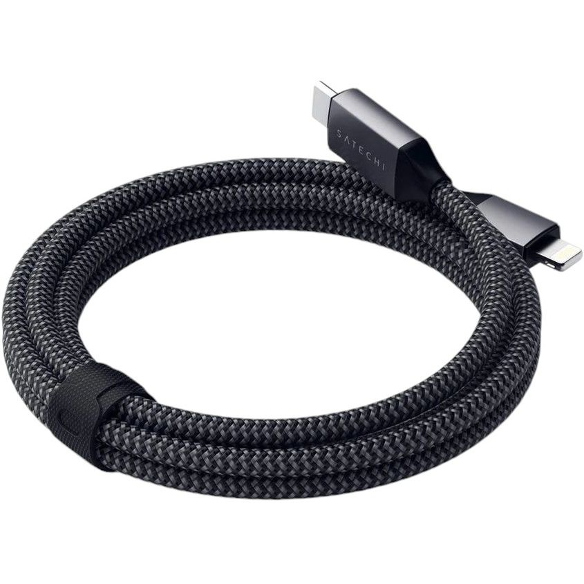 Кабель USB-C to Lightning Satechi Cable Space Gray 1.8 м - фото 4