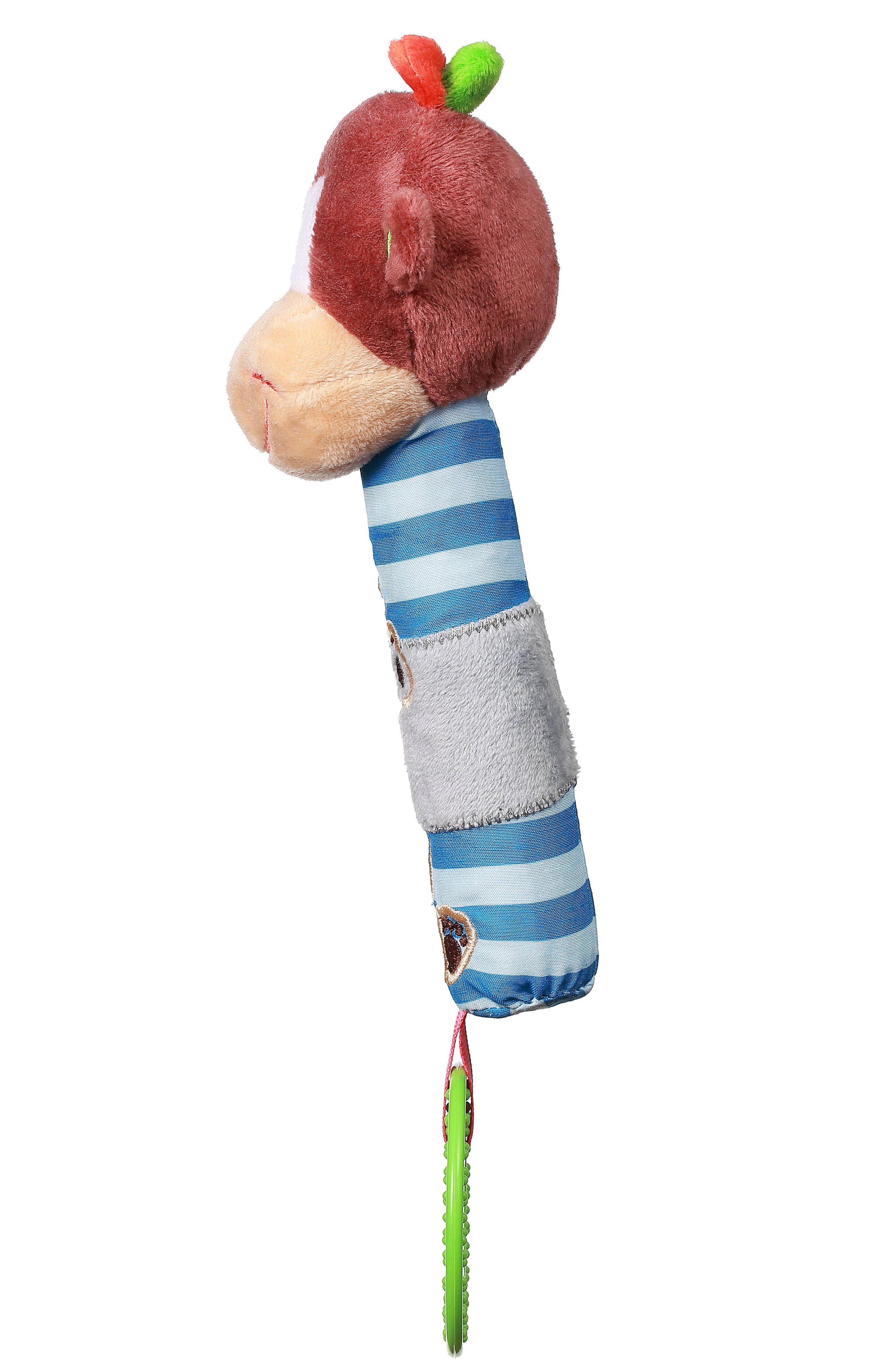 Іграшка-піщалка BabyOno Мавпа Георгій, 22 см, синій (619) - фото 3