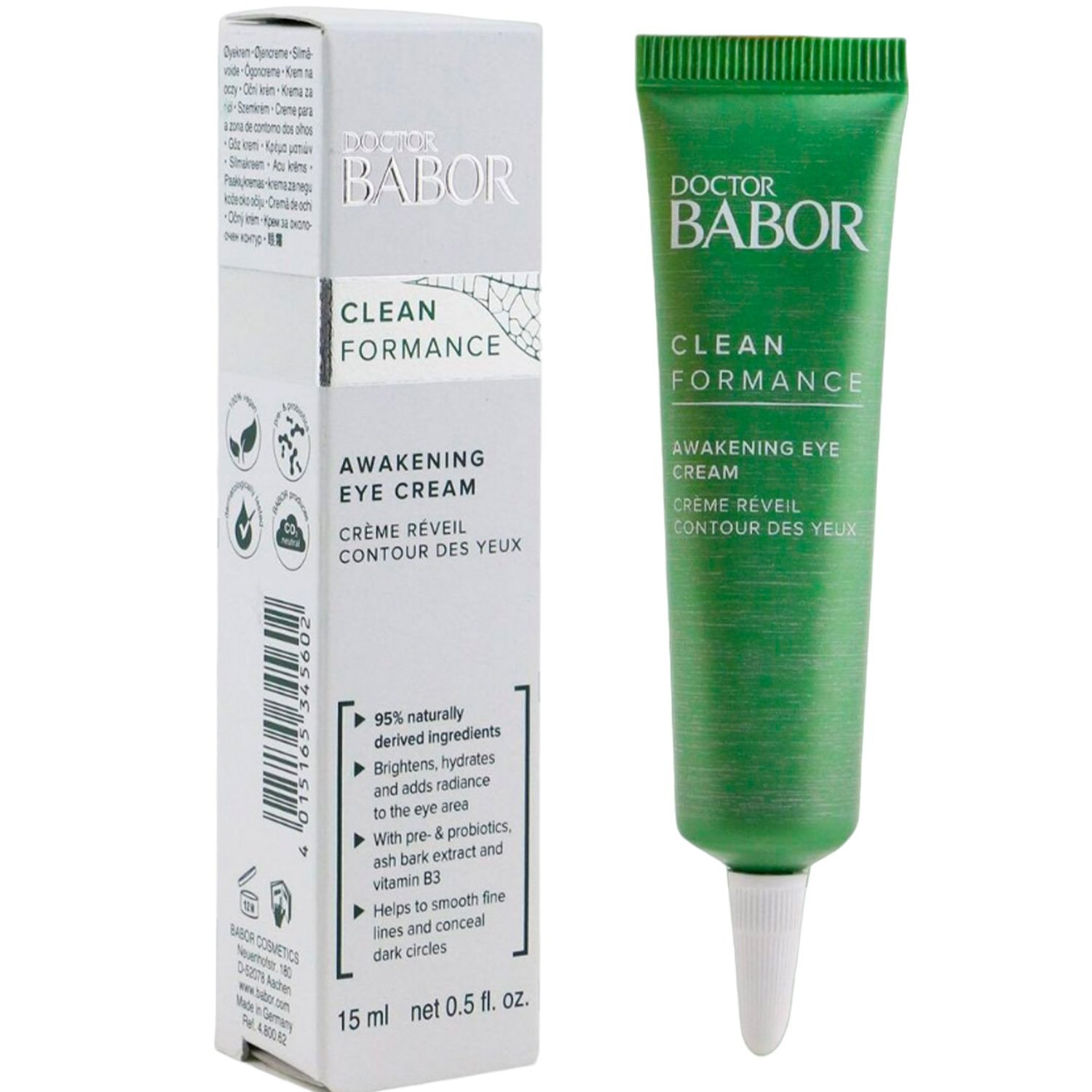 Ранковий крем для повік Babor Doctor Babor Clean Formance Awakening Eye Cream проти набряклості, 15 мл - фото 1