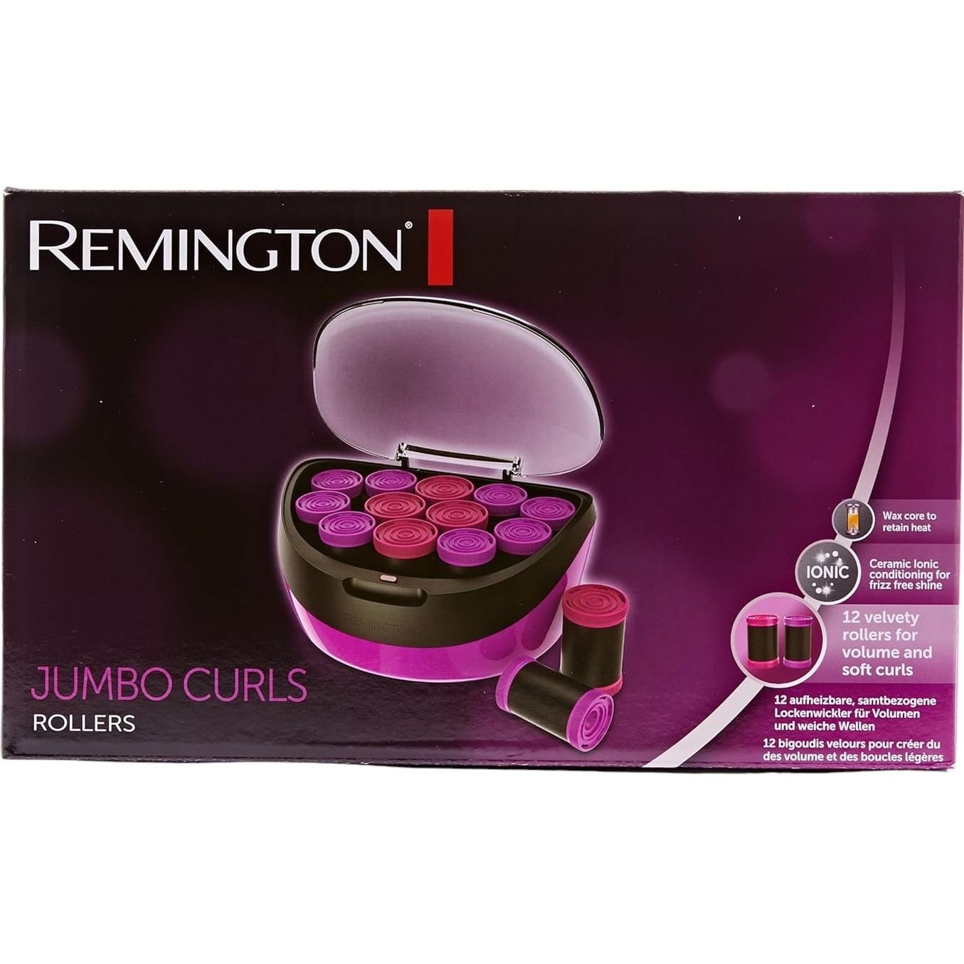 Термобигуди Remington Jumbo Curls H5670 розовые 12 шт. - фото 3