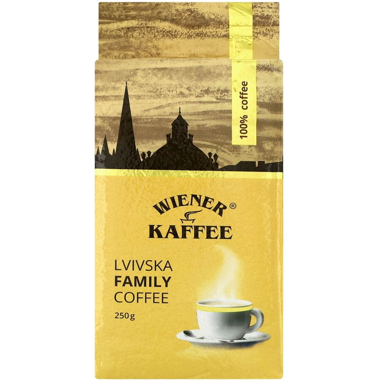 Кава мелена Віденська кава Lvivska family coffee 250 г (852869) - фото 1