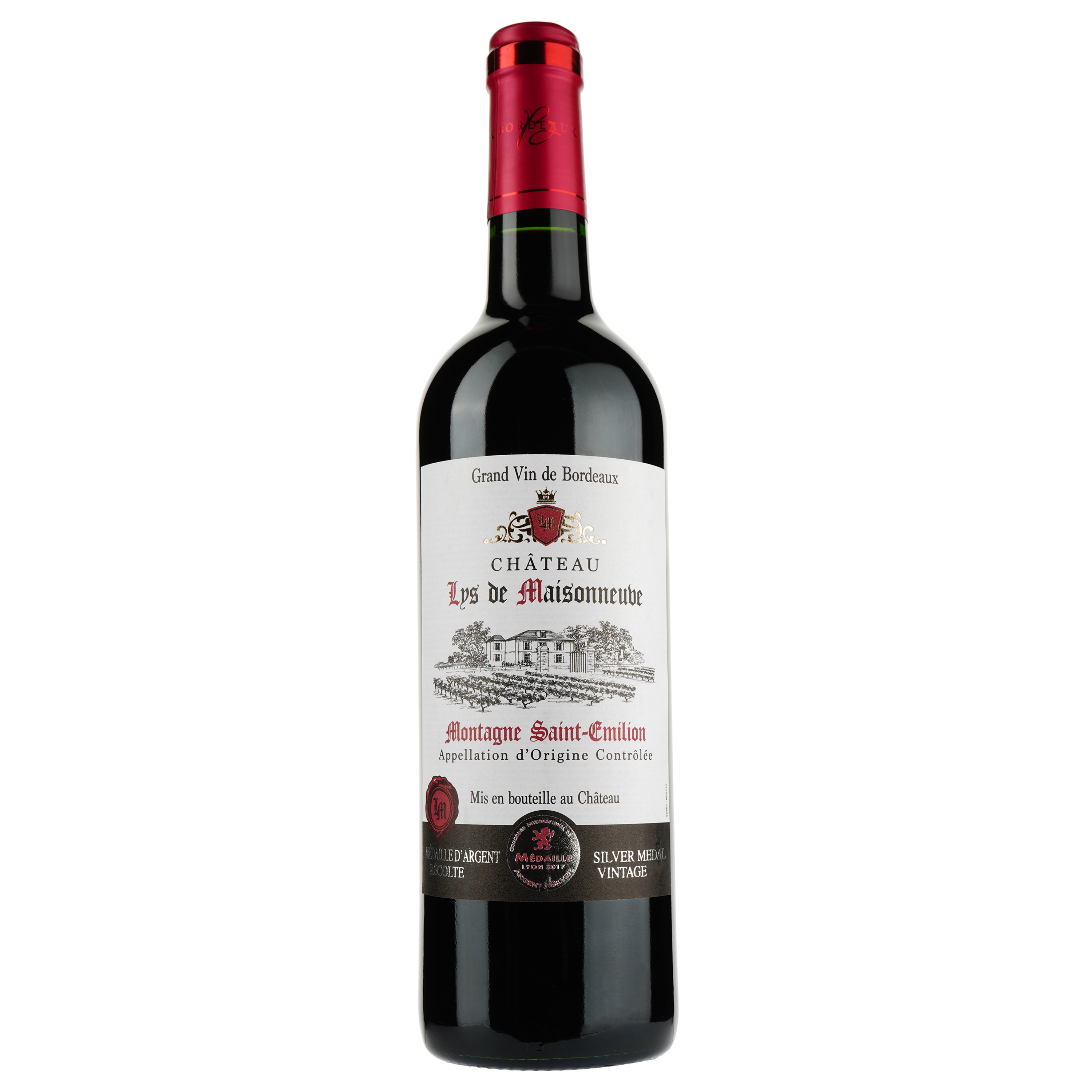 Вино Cheval Quancard Chаteau Lys de Maisonneuve, красное, сухое, 0,75 л - фото 1