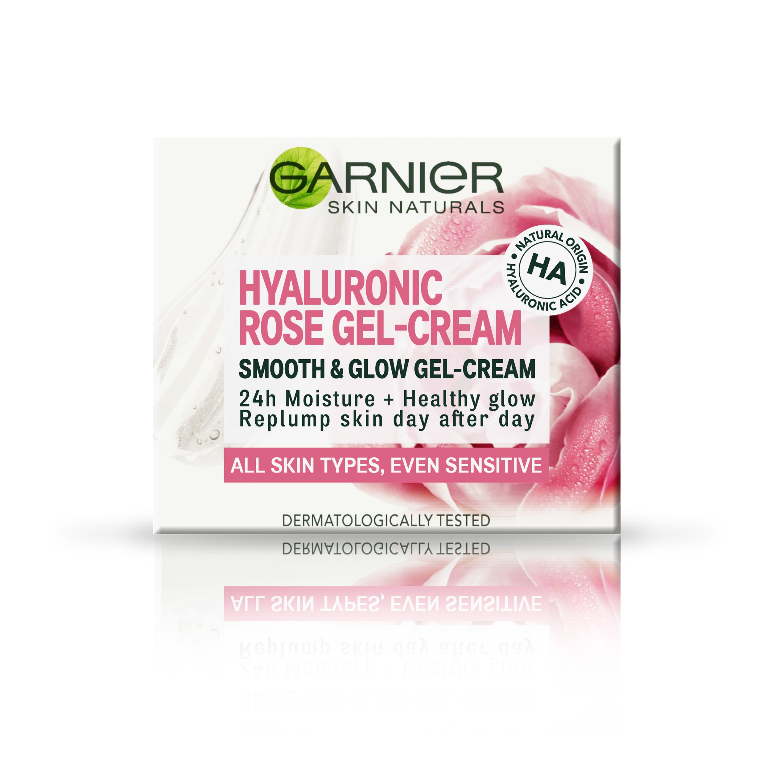 Увлажняющий гиалуроновый гель-крем Garnier Skin Naturals с розовой водой, для всех типов кожи, 50 мл (C6533600) - фото 2