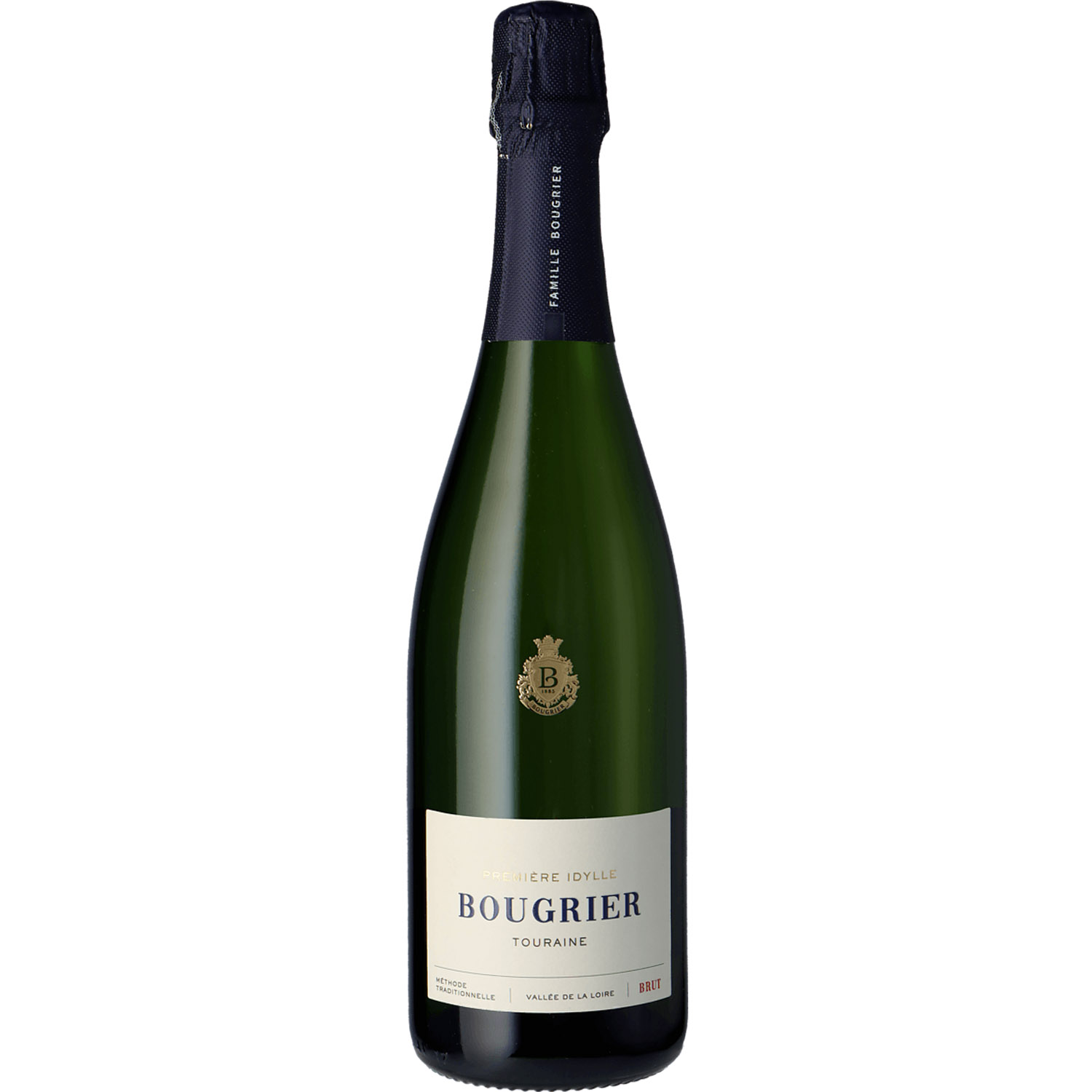 Вино игристое Bougrier Touraine Brut Premiere Idylle белое брют 0.75 л - фото 1