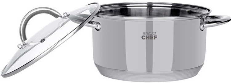 Каструля Bravo Chef, з кришкою, 16 см, 1,9 л (BC-2001-16) - фото 2
