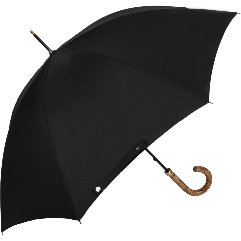 Мужской зонт-трость механический Fulton 105 см черный - фото 1