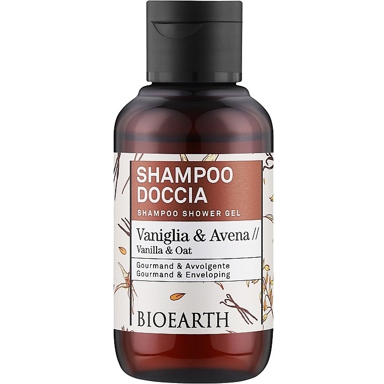 Шампунь-гель для душа Bioearth Family Vanilla & Oat Shampoo Shower Gel 100 мл - фото 1