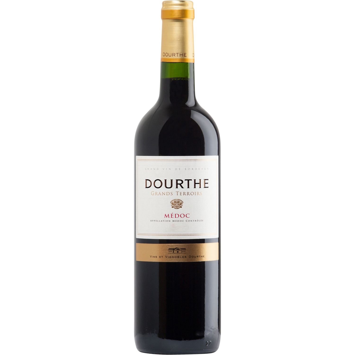 Вино Dourthe Grands Terroirs Medoc, червоне, сухе, 0,75 л - фото 1