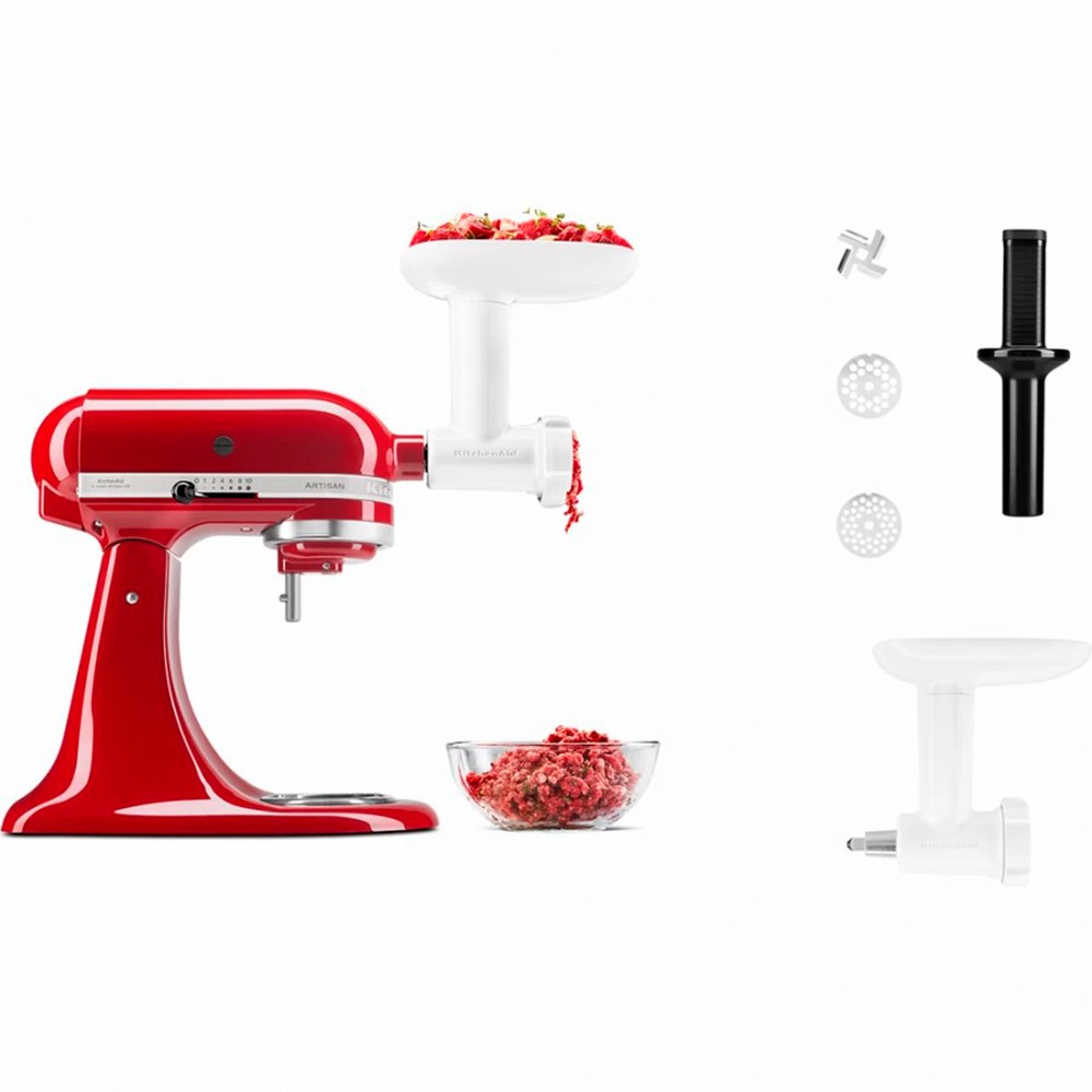 Набір з 2 насадок KitchenAid протирка + м'ясорубка (5KSMFVSP+5KSMFGA) (5KSMFVSFGA) - фото 2