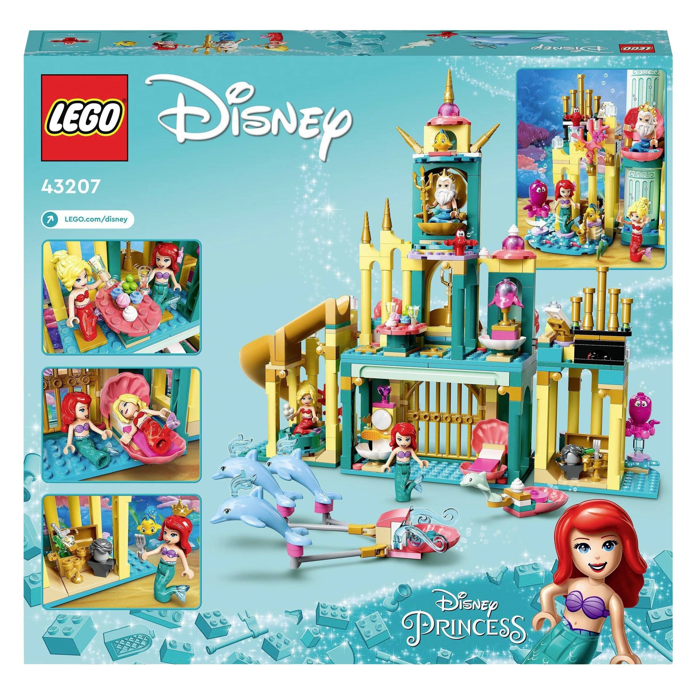 Конструктор LEGO Disney Princess Підводний палац Аріель, 498 деталей (43207) - фото 2