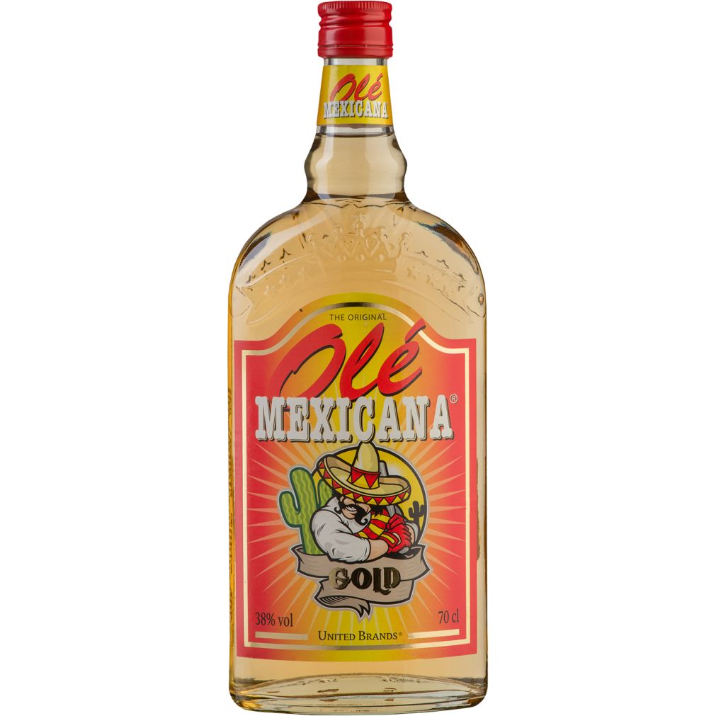 Текила Ole Mexicana Gold 38% 0.7 л - фото 1