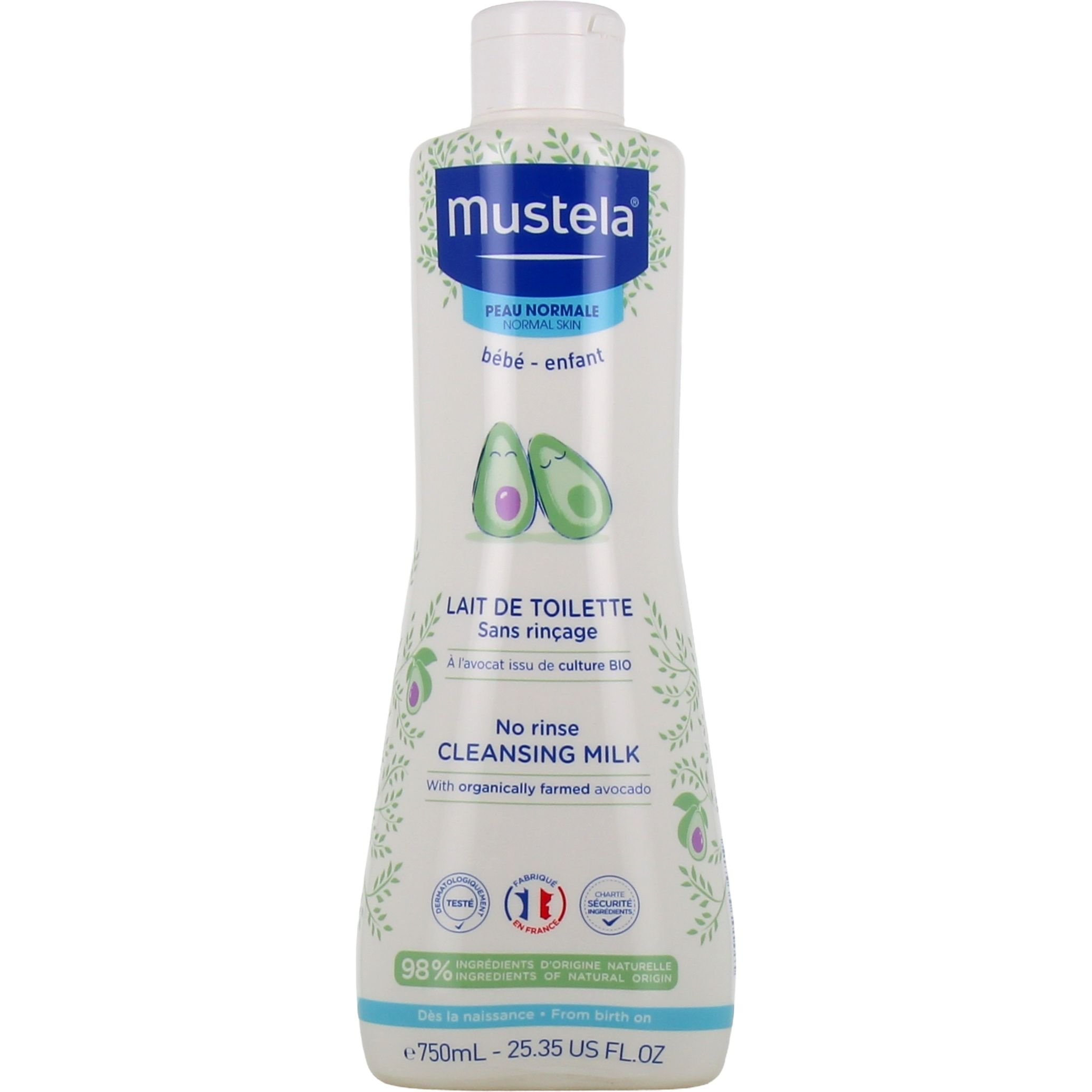 Дитяче молочко для тіла Mustela Cleansing Milk 750 мл - фото 1