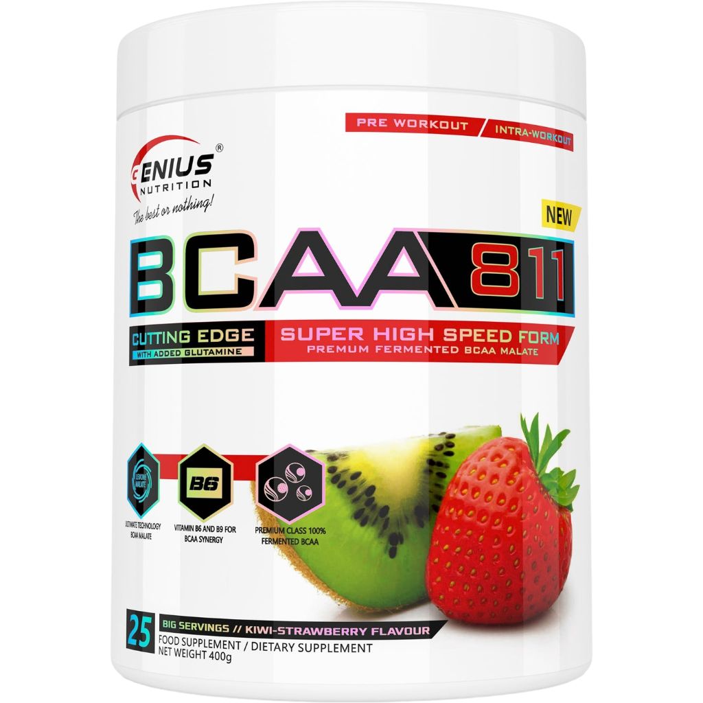 Амінокислота Genius Nutrition BCAA 8:1:1 Kiwi Strawberry 400 г - фото 1