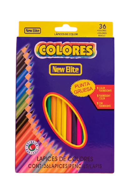 Набір кольорових олівців Colores, 36 кольорів - фото 1