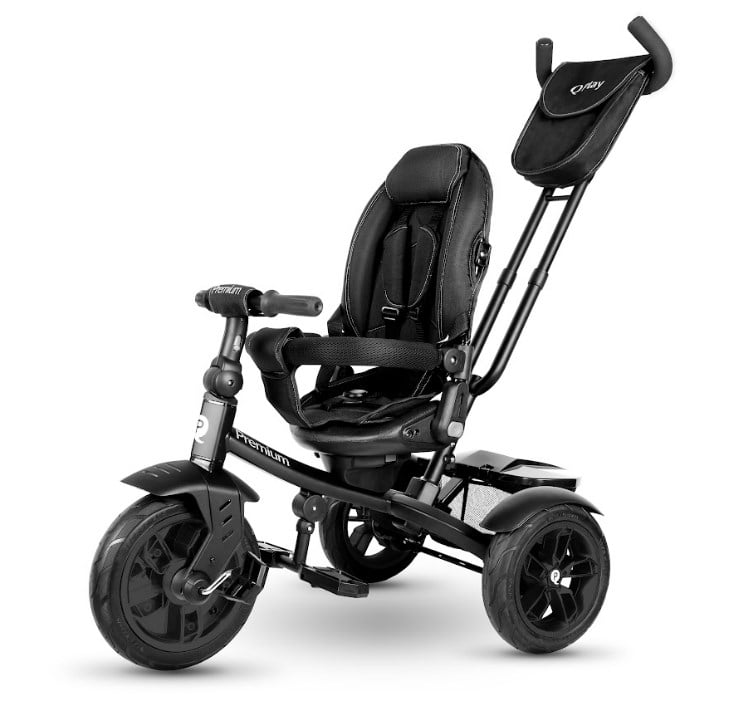 Дитячий триколісний складаний велосипед Qplay Premium, чорний (T450-3PremiumBlack) - фото 6